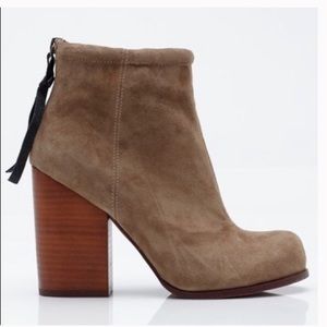 Jeffrey Campbell suede rumble bootie